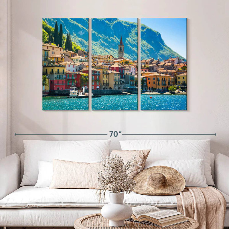 Rorry Varenna Lake, 32" H x 50" W