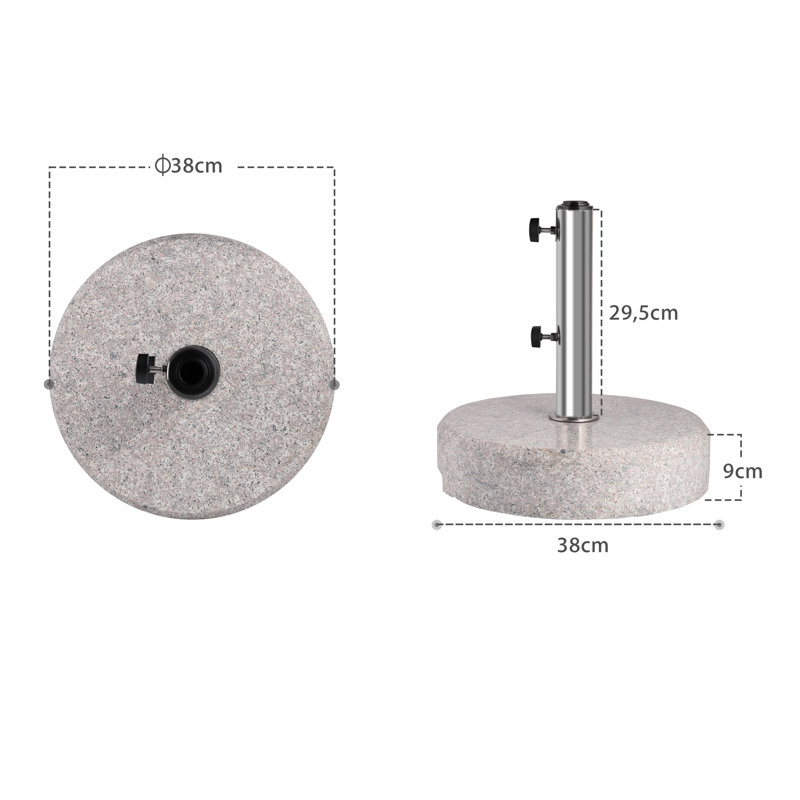 Mckenzie 25kg Free Standing Umbrella Base