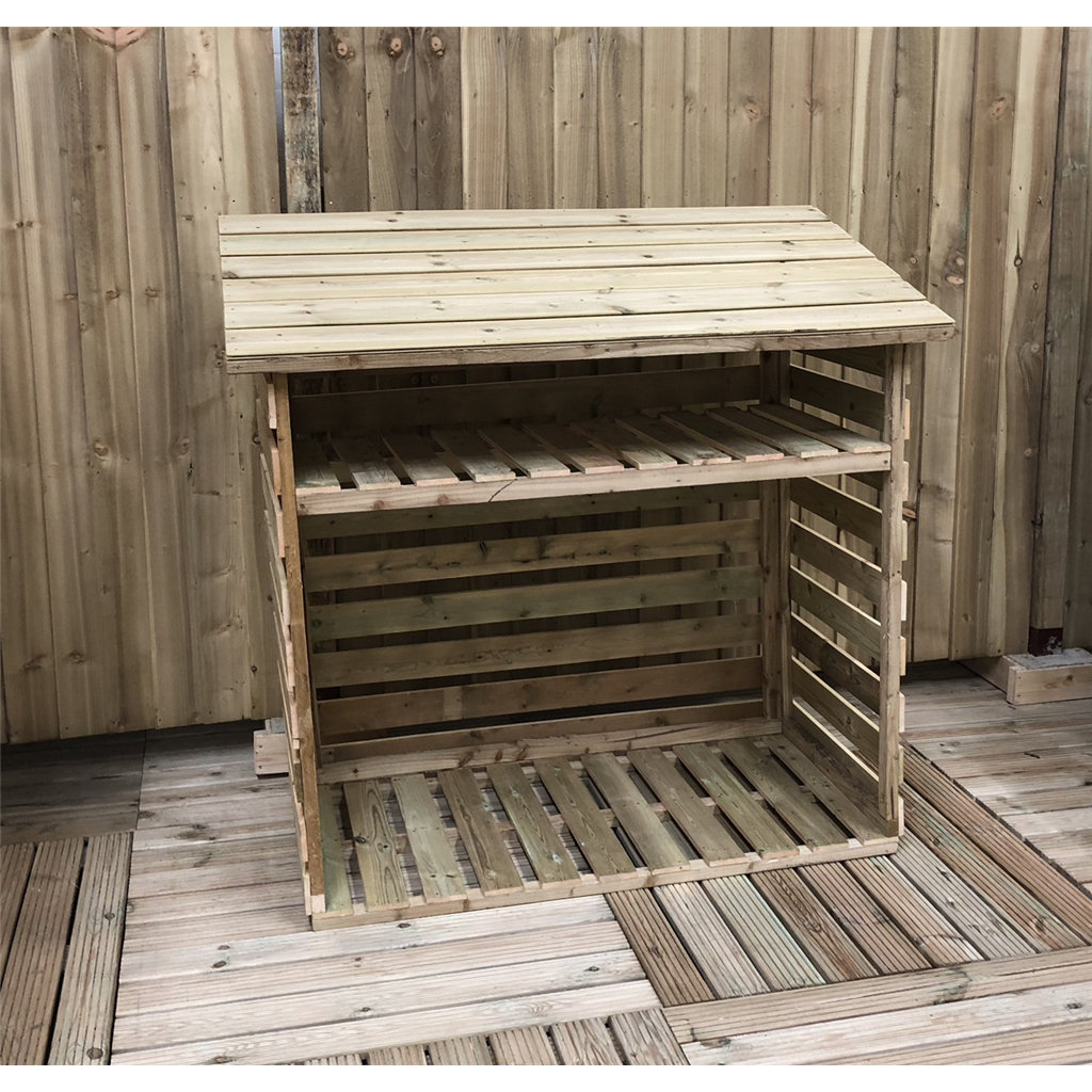 Barrisdale 7 x 2 Pressure Treated Tongue And Groove Small Log Store (7' x 2' / 7ft x 2ft)