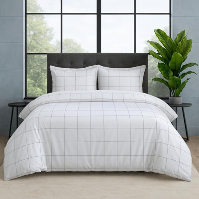 Dreamology Duvet Cover King Size, Duvet Cover Set with Button Closure, Microfiber, Piped Edges & Fade Resistant Bedding, Includes 1 King Duvet Cover & 2 Pillow Shams
