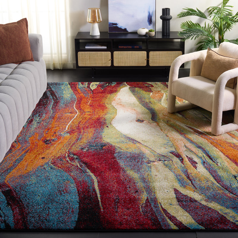 Dowlen Performance Abstract Rug, Rectangle 8' x 10'