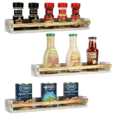 Wall Wood Spice Rack