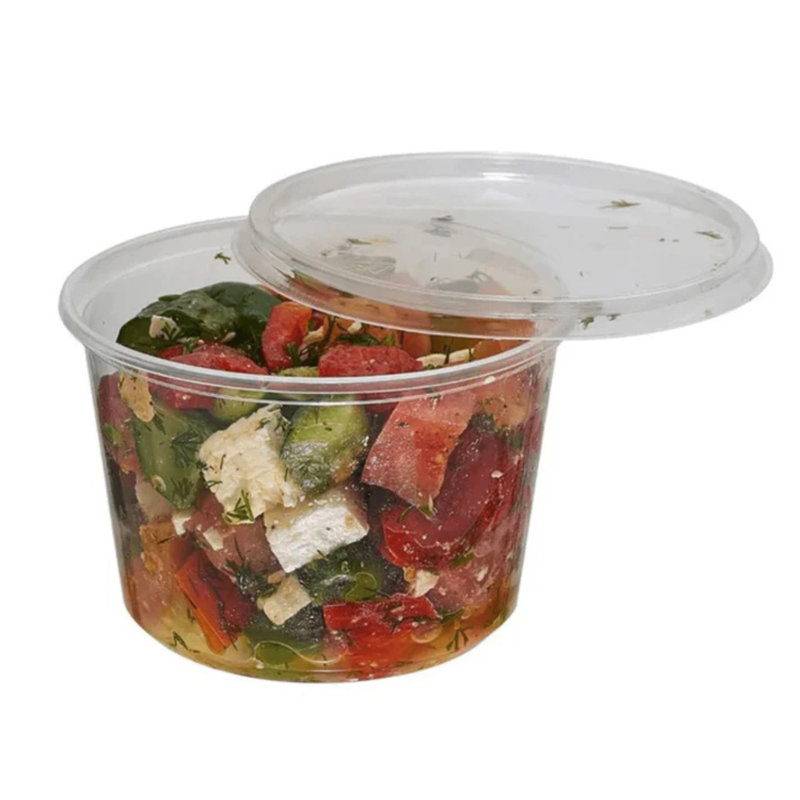 BPA-Free Deli Food Storage Containers with Lids, Microwave & Freezer Safe, 16 oz, 1000 Count