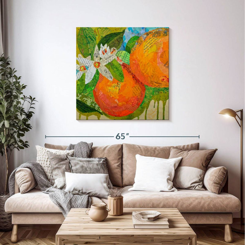 Yarlin Florida Oranges, 39" H x 39" W