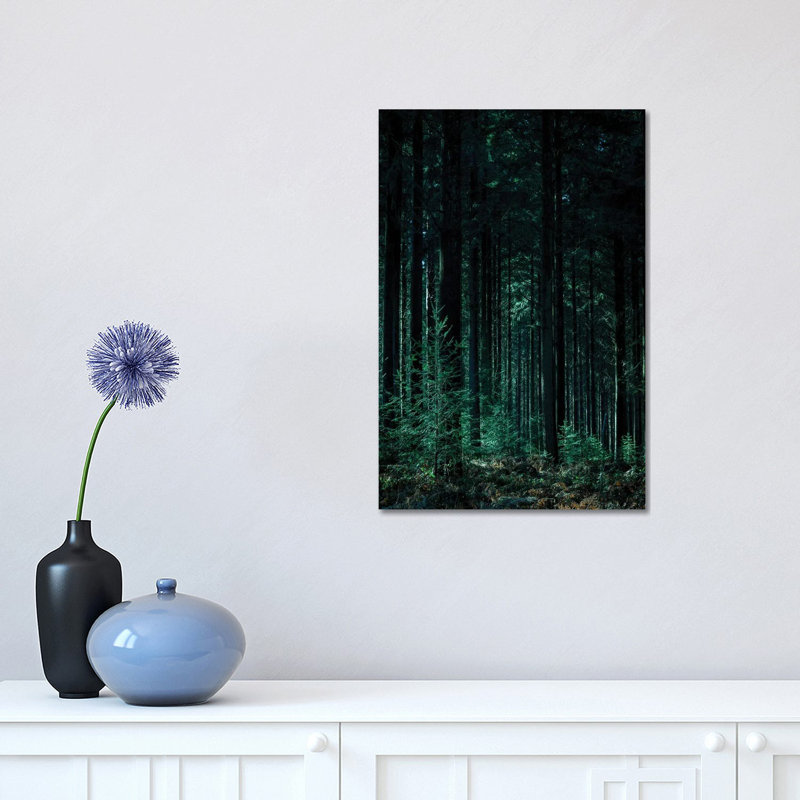 «Deep Green» par Design Fabrikken, impression sur toile tendue, H 18 po x l 12 po x 1,5 po