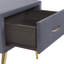 Glaser 46cm W Iron Bedside Table-1303510530