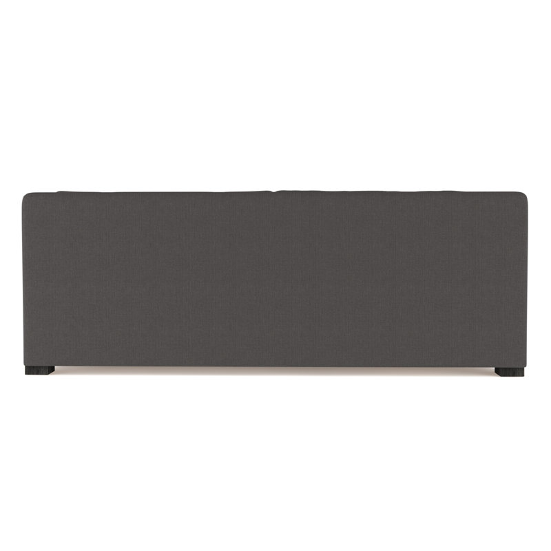 Crosby Slope Arm Sofa, 32.5" H x 108" W x 43" D, Box Weave Linen Graphite, Ebony