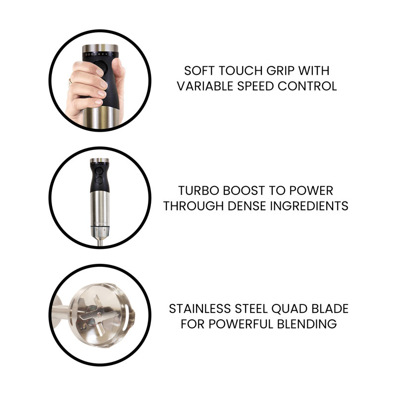 Kenmore Immersion Hand Blender Handheld Blending Stick Food Chopper