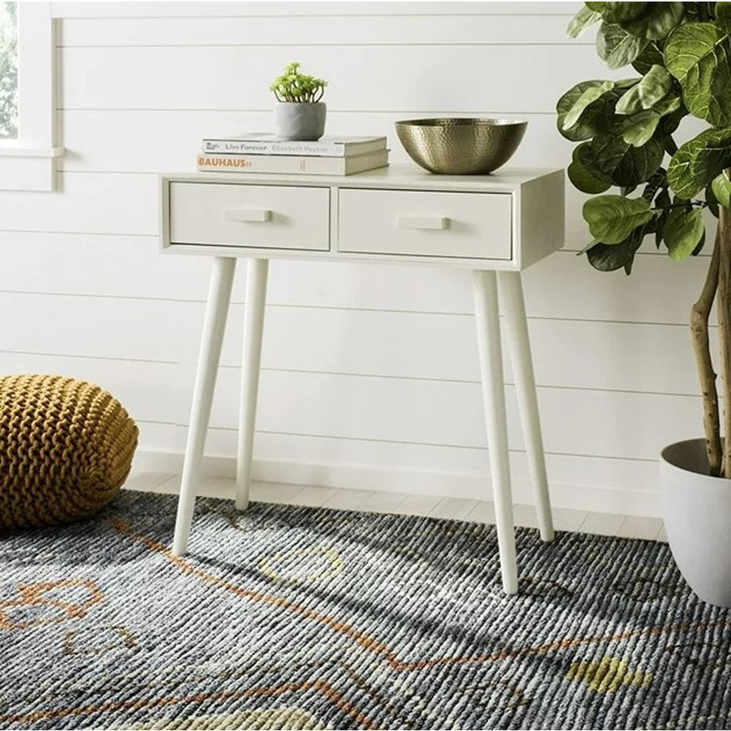 Console 28,3 po Brycson, Blanc rétro