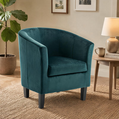 Velvet Upholstered 67m Occasional Accent Chair