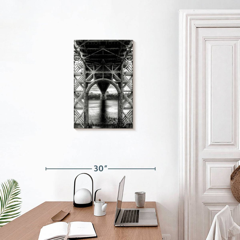 Lilie Below George Washington Bridge, 24" H x 16" W