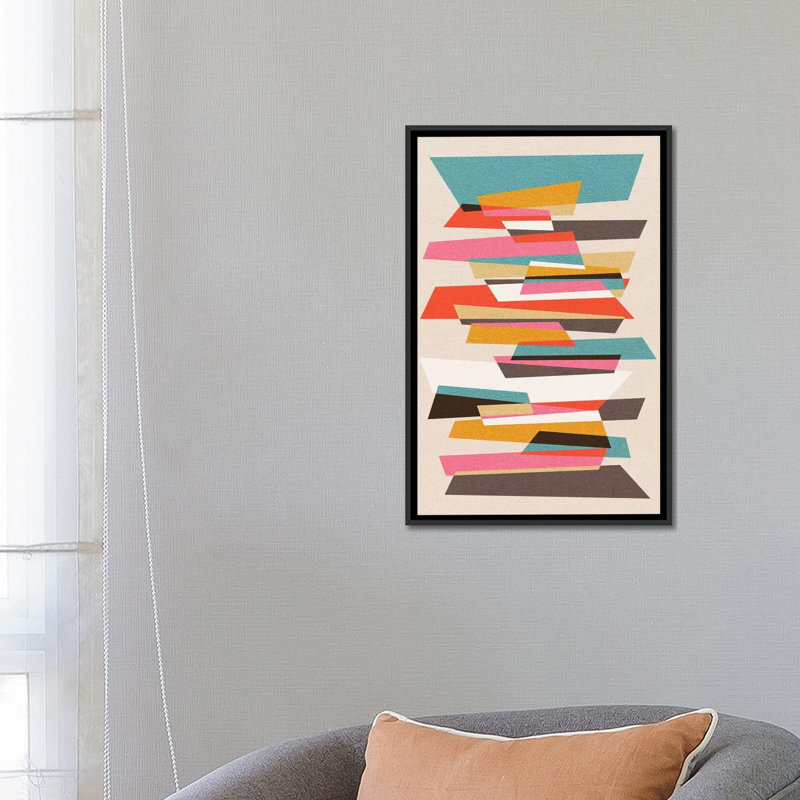 « fragments vii », impression sur toile, H 26 po x l 18 po x P 1,5 po, Pas de tapis, Toile avec cadre noir