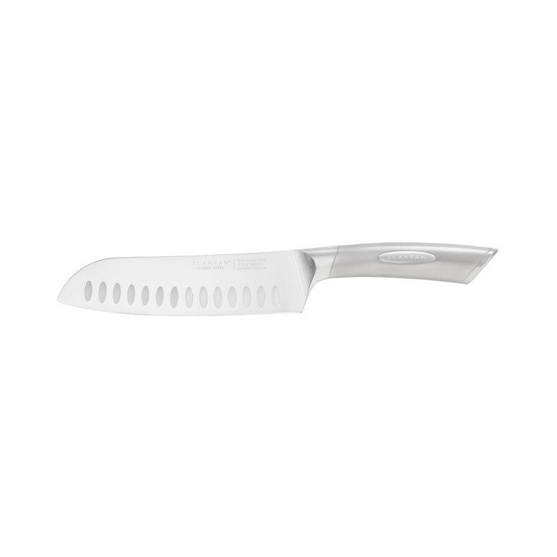 SCANPAN CLASSIC Knife Santoku Knife 7", Stainless Steel Handle