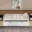 Lit de jour simple en bois avec couchette, lit de jour extensible avec couchette-972807602