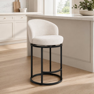 27" Swivel Barrel Counter Stool with Auto Return (Ensemble de 2)