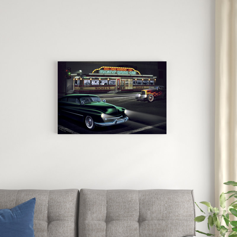 Diners And Cars II, H 20 po x l 30 po x P 1,25 po