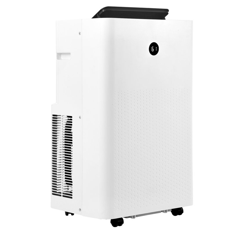 Combo climatiseur portatif et radiateur portatif, climatiseur autoportant 5 en 1 14 000 BTU (9800 BTU SACC), écran tactile à DEL et télécommande, minuterie 24 heures, déshumidificateur / ventilateur / mode veille