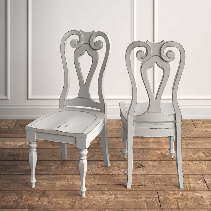 Chaise d'appoint Colchester, Blanc antique