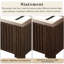 Structure de lit plateforme en bois massif avec tête de lit, lit sur pied, assemblage facile-31044166-31044169