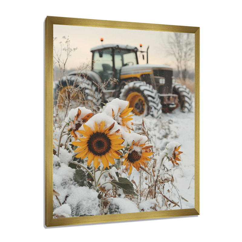 Gerstner - Floral Canvas Wall Art, H 20 po x l 12 po, Reproduction encadrée d'une seule photo, Doré