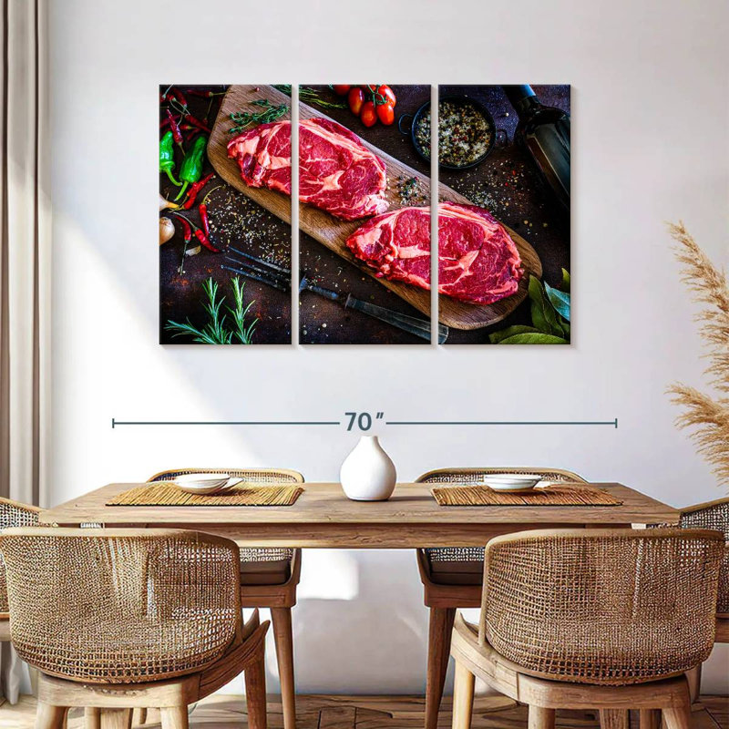 Yarlin Angus Steak Cuts, 36" H x 57" W