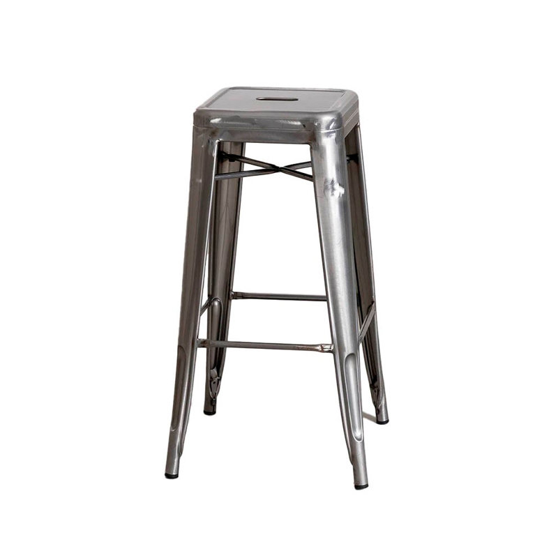 Tabouret Jemell, Blanc, Tabouret de comptoir (siège d'une hauteur de 26 p