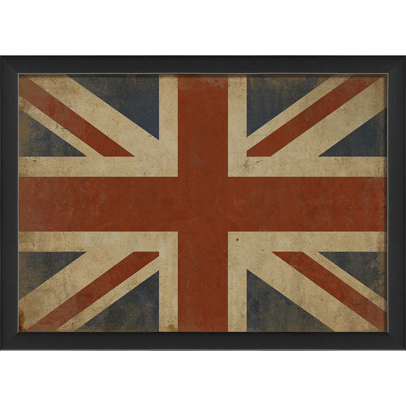 « union jack iii », impression encadrée