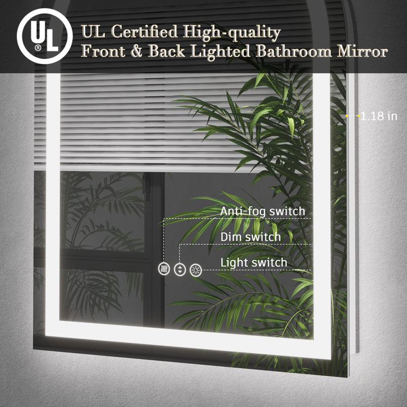Miroir de salle de bain Molly, 38 po x 26 po