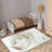 Soft Pile Printed Rug with Intricate Floral Design and Borders Perfect for Adding a Touch of Elegance to Any Living Room or Bedroom Setting-1208102486