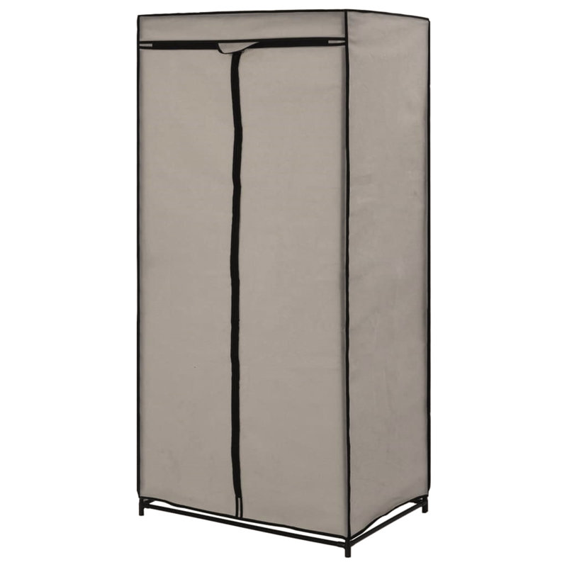 2 Door Wardrobe, Grey