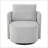 Corey 360° Swivel Chenille Upholstered Accent Chair with Curved Backrest-661189996
