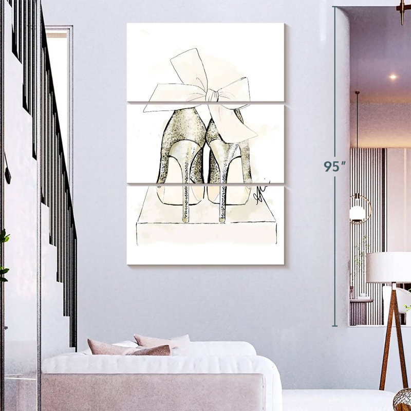 Party Shoes, 74" H x 48" W