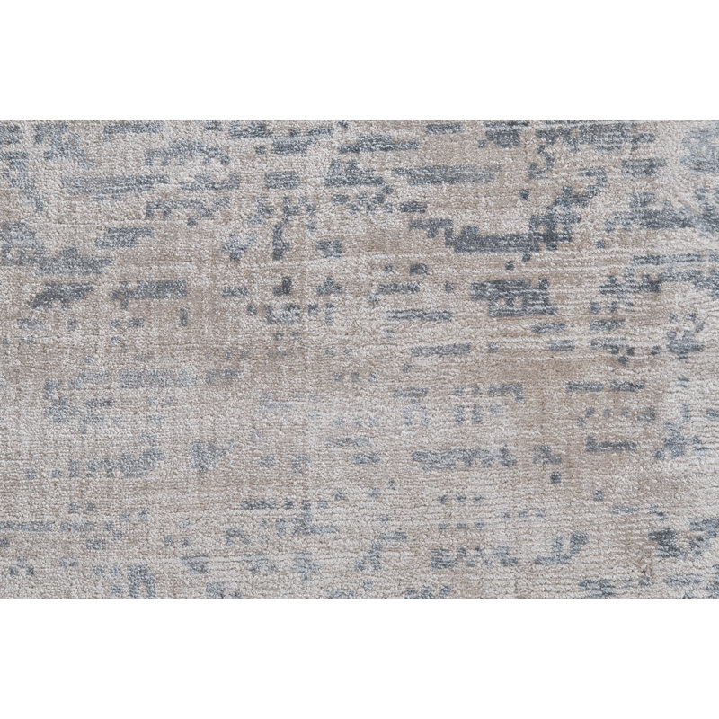 Tapis abstrait touffeté à la main Oxley, Rectangle de 5 pi x 8 pi