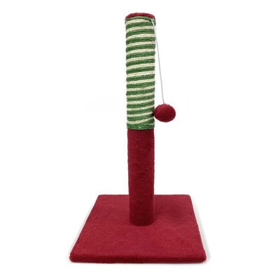 North Pole Cat Scratcher with Toy