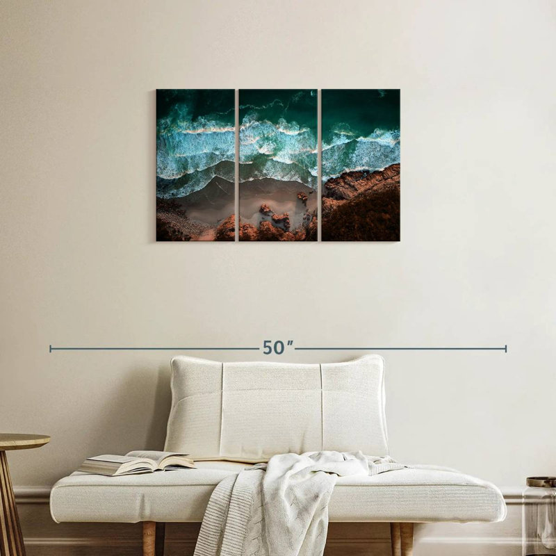 Gillard Coastal Ocean Waves, H 20 po x l 33 po