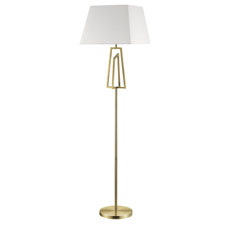Bryant 150cm Traditional Floor Lamp, Antique Brass