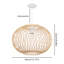 Luminaire suspendu géométrique 1 lumière Helsel-1264655012