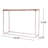 Handcrafted Recycled Wood Console Table With Dazzling Silver Frame, Perfect For Boho Glam Decor And Eco-Friendly Living.