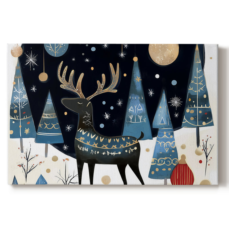 Christmas Holiday Art III - Toile tendue avec châssis-CV, H 8 po x l 12 po