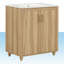 Meuble-lavabo simple 30 po avec plateau en céramique Savieon