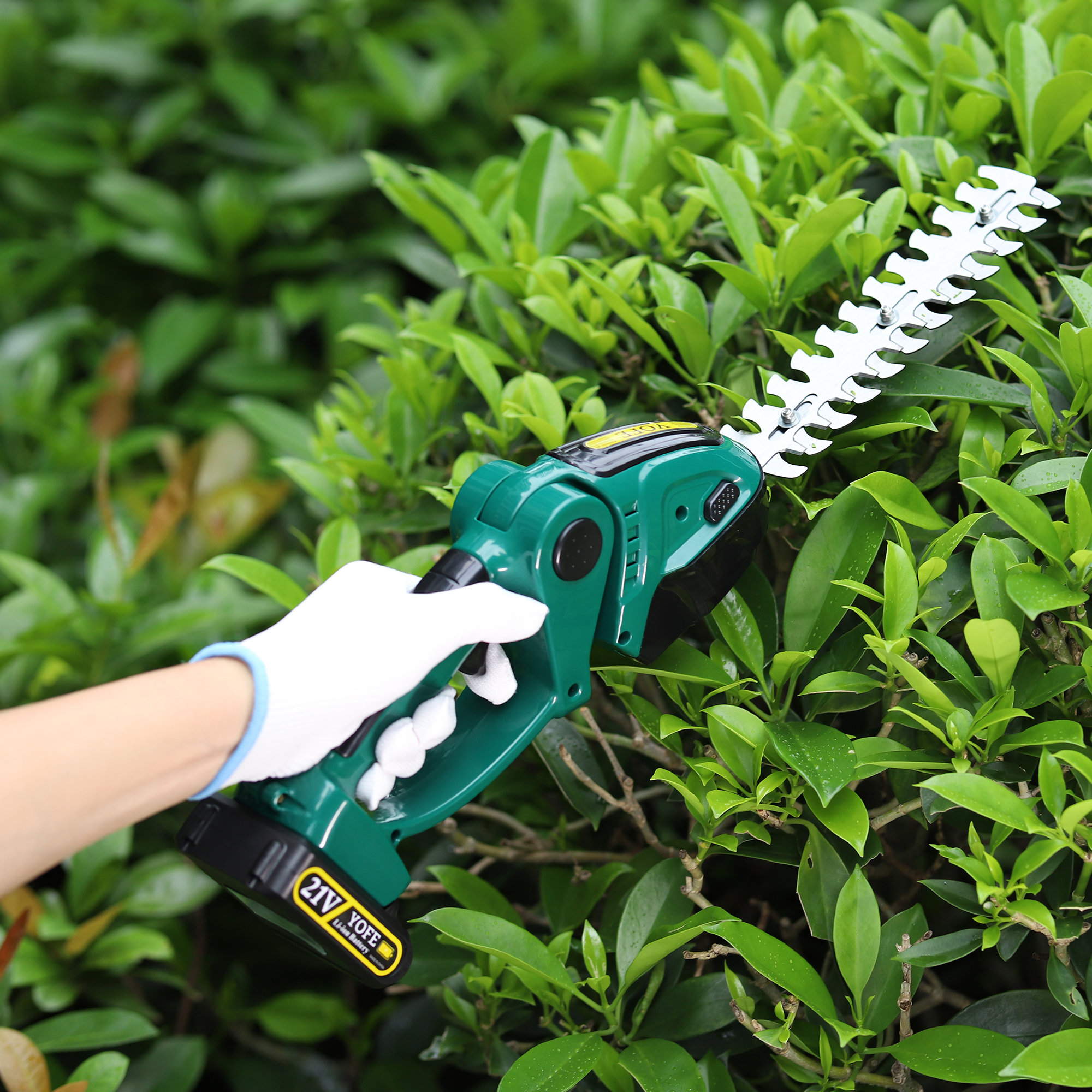 Swipe resterende sjækel iYofe 2-in-1 Electric Hand Held Grass Shear Hedge Trimmer Cordless Battery  Powered Rechargeable & Reviews | Wayfair