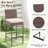 Wicker Bar Set with 4 Stools & Outdoor Bar Table-1281852468