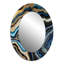 Gold Blue Geode Gems - Miroir mural en pierre-121387090-121387526