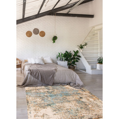 Wool Abstract Indoor Rug