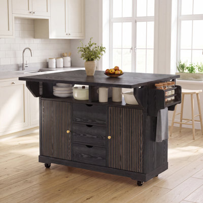 142.5 cm W Kitchen Cart with Top