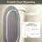 Aevar UL Certified LED Anti-Fog Tempered Glass Bathroom/Vanity Mirror with 3-Year Warranty-700893406