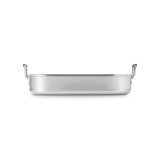 Le Creuset Stainless Steel Signature Rectangular Roaster & Rack, 17 In.