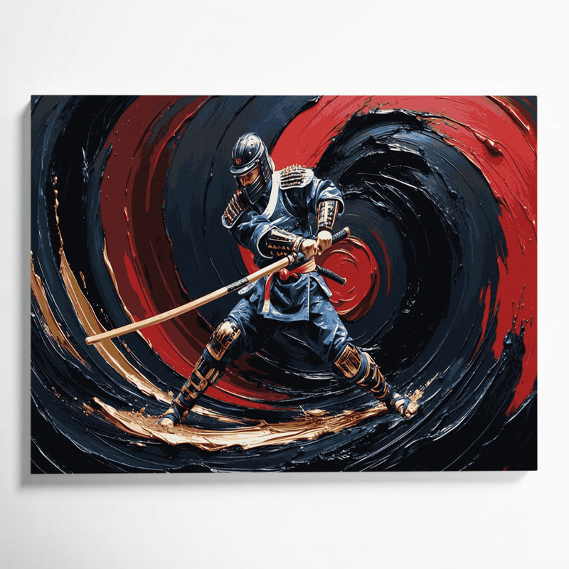 Art mural sur toile Sports Kendo, H 8 po x l 10 po