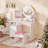 Kids Vanity Table And Chair Set – Vanity Set With Mirror-114394729