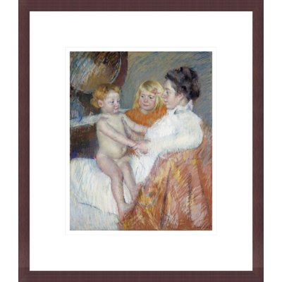 Mother Sara and The Baby by Mary Cassatt -Framed Giclee Print